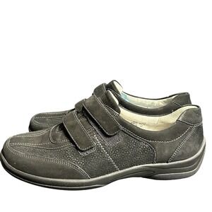 Waldlaufer Proactiv Women"s Joy w/ Kya Black Nubuck Comfort Shoes Size 10 Wide